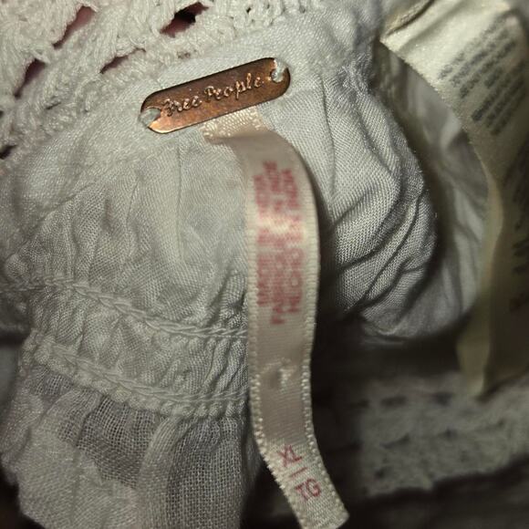 Free People White Halter Crop Top - Picture 4 of 4